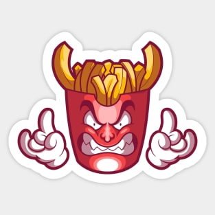 Devil Fries! Sticker